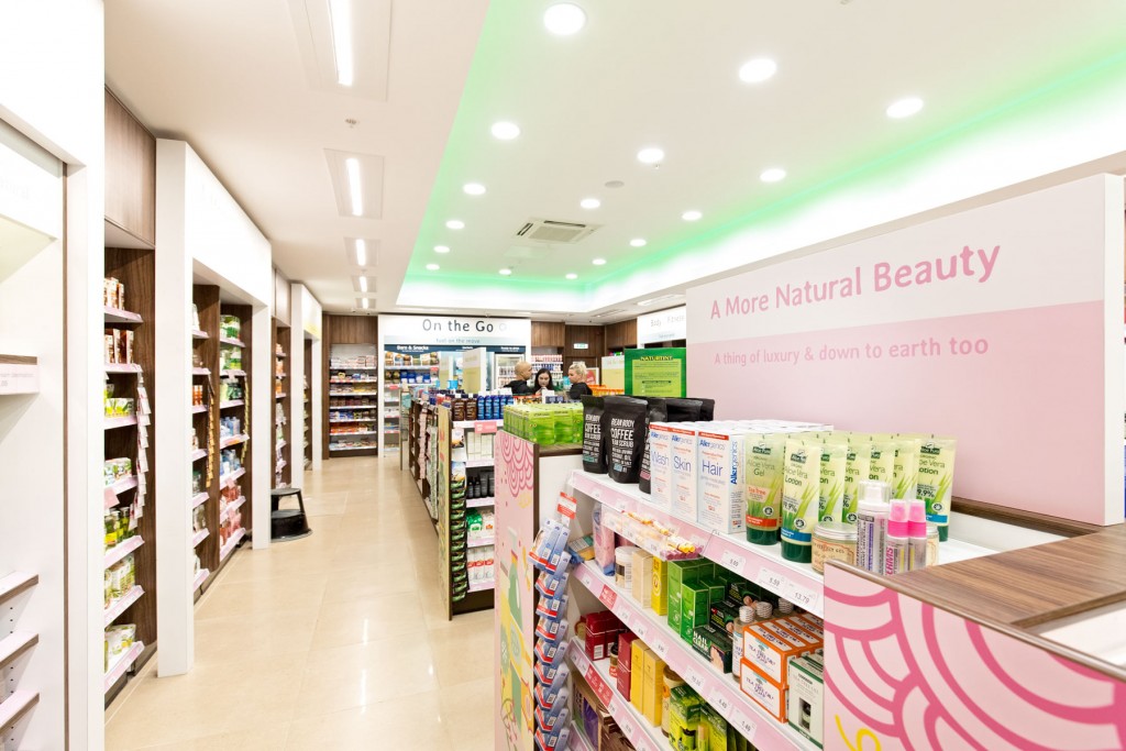 Shop aisle and products