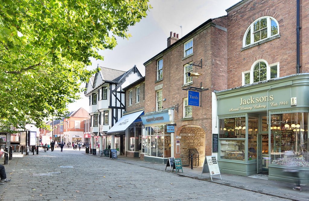 The Yards independent shops, cafes and restaurants in Chesterfield town Centre