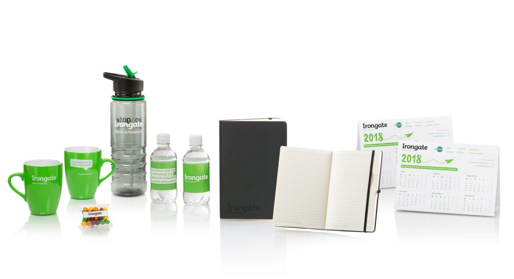 Promotional Products on a white background 