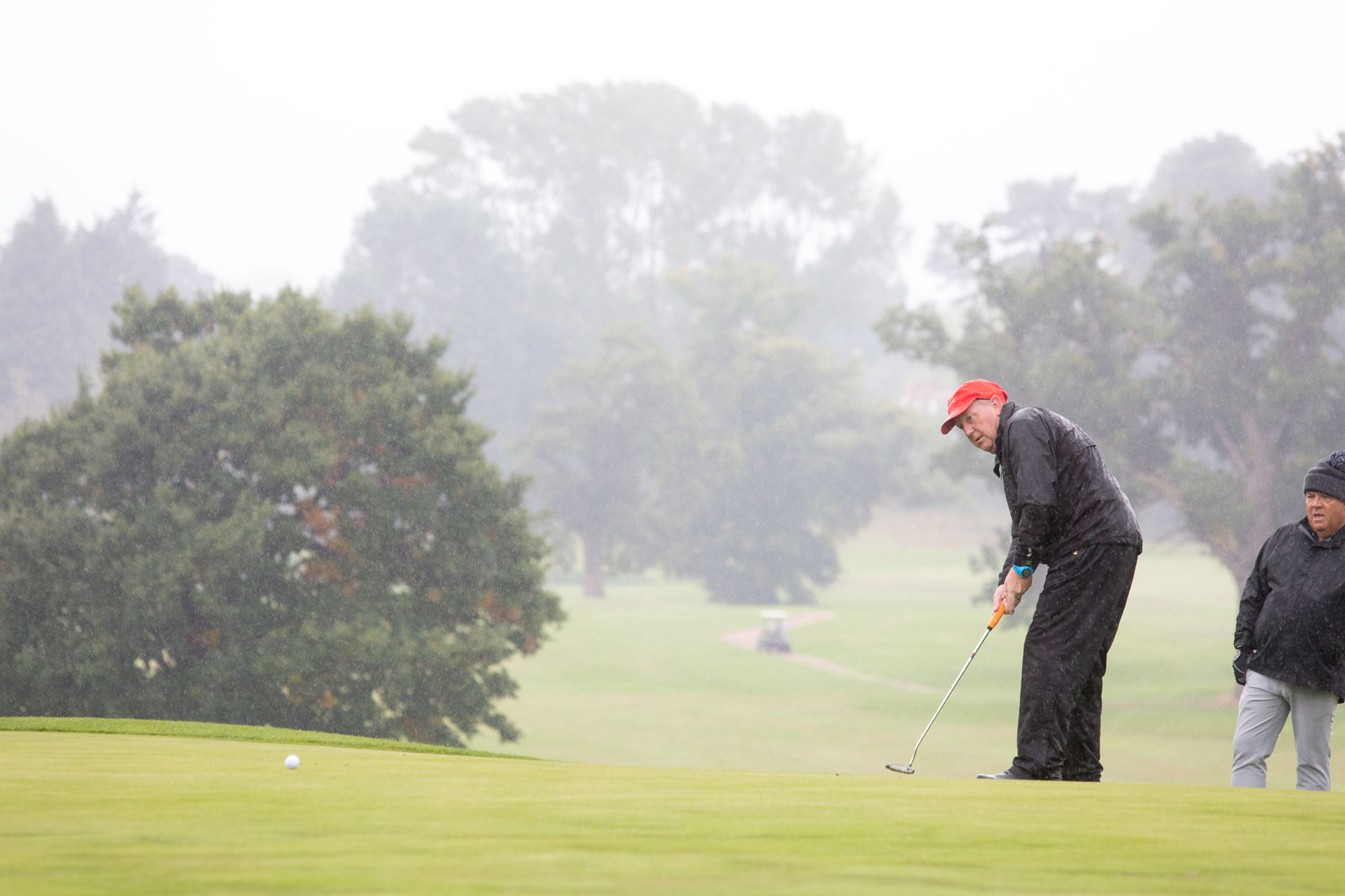 Golf day in the wet