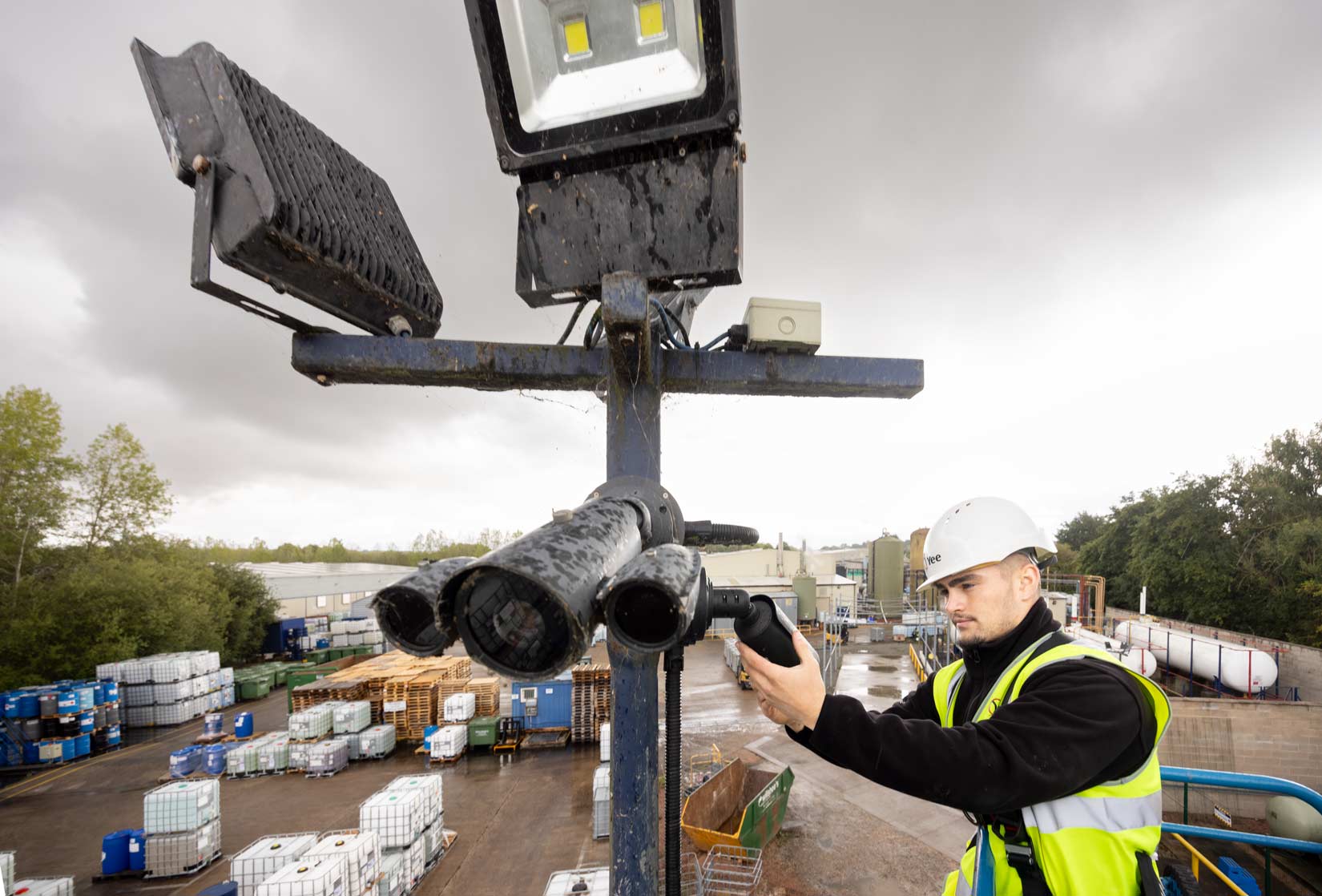 CCTV servicing showing grime, dirt and cobwebs, making the image unusable in the eyes of my client.
