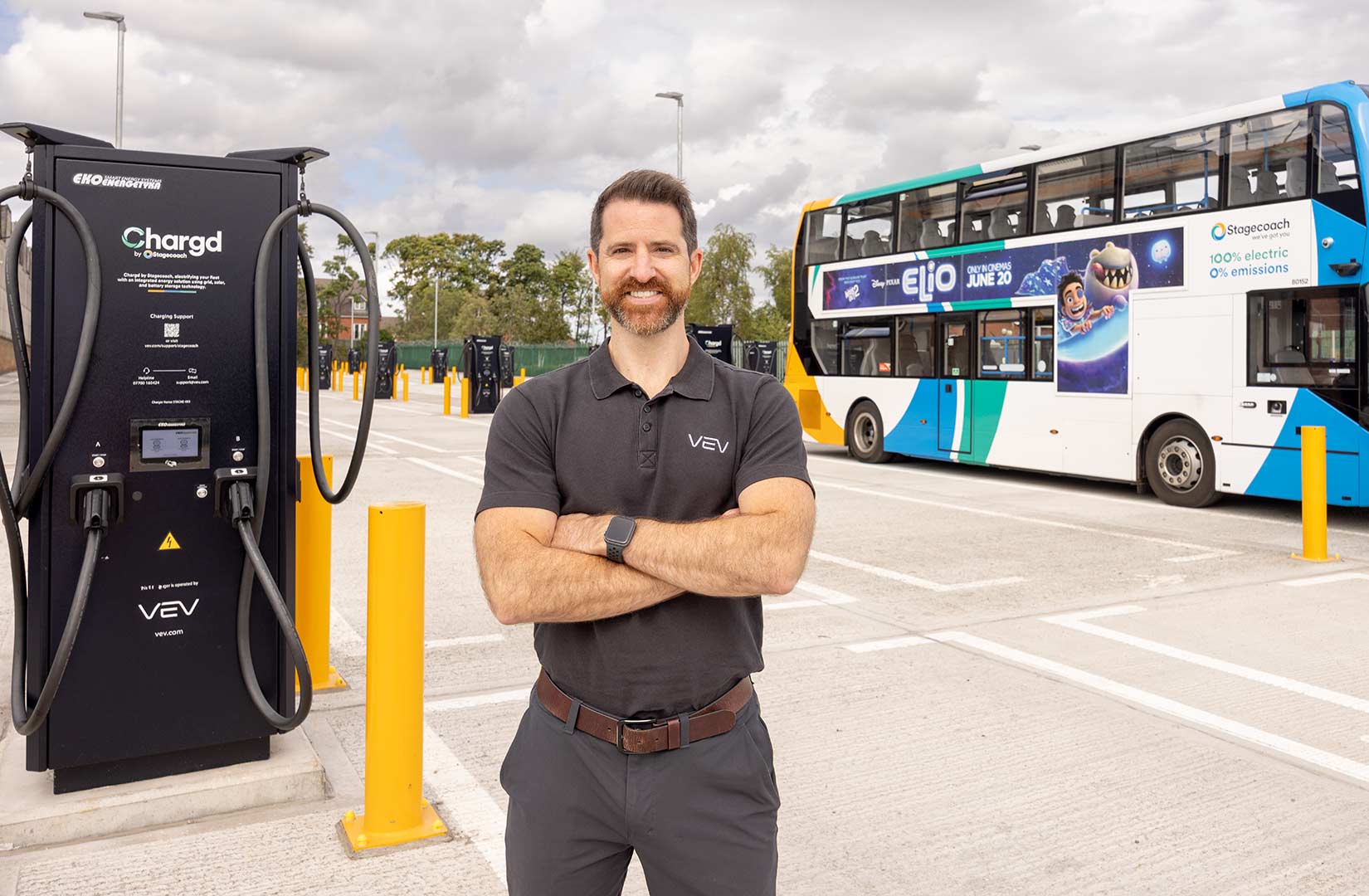 A Commercial Photography case study image in Chesterfield of a strong environmental portrait of a VEV director