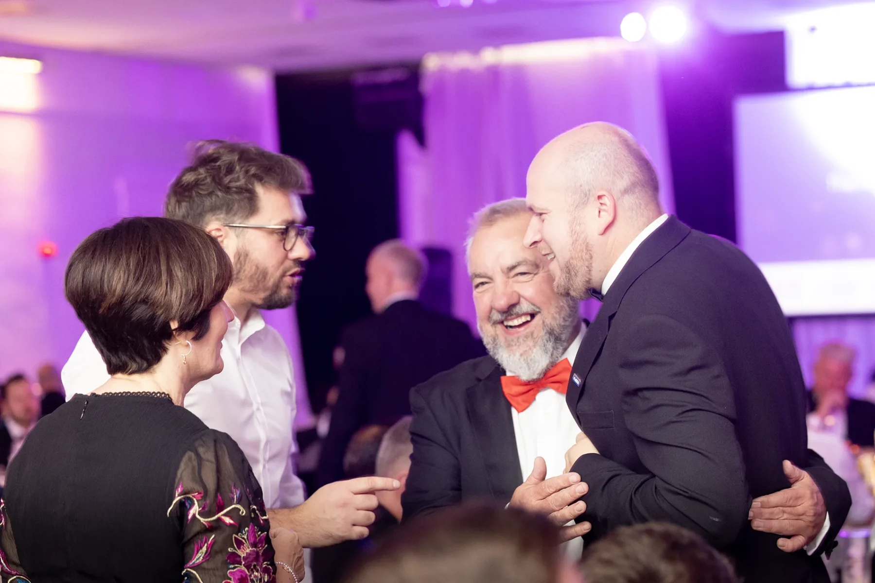 Candid moment caught by event photographer Matthew Jones at a Nottingham conference